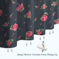 thumbnail image 6 of Pioneer Flower Floral Print Pattern Shower Curtain 36"x72" ,Bathroom Decorative Shower Curtains Set with 12 Hooks,Modern Waterproof Washable Shower Curtain, 6 of 6