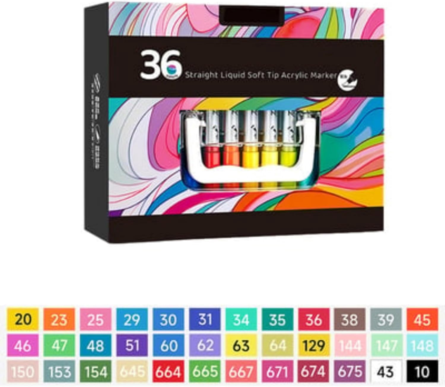 Acrylic Paint Markers Set, Drawing Marker Pen, Acrylic Paint Pens Extra Fine Tip Acrylic Paint Markers, For Rock Painting, Plastic, Ceramic, Stone, Wood, DIY