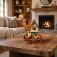 thumbnail image 6 of Hallween Glowing Pumpkin Ornament Resin Lighted Pumpkin House Decor with Warm Light, 6 of 6
