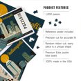 thumbnail image 4 of Lantern Press 1000 Piece Jigsaw Puzzle, Indianapolis, Indiana, Retro Skyline Series, 4 of 5