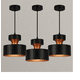 thumbnail image 1 of Tres Lámparas Candiles Colgantes Metálicas, Modernas,vintage Xtellar Negro/dorado, 1 of 3