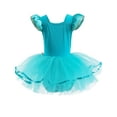 thumbnail image 4 of QEFJNO 3-8Y Little Girls Princess Leotards Ballet Dance Dress Kids Sequins Ballerina Tutu Dresses, 4 of 7