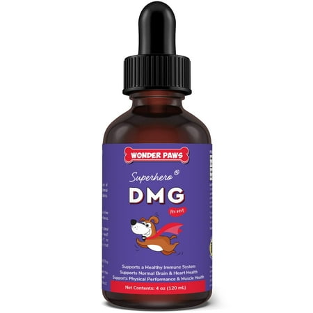 Liquid DMG for Dogs-Immune Health, Skin, Stamina, Muscles, Stress & Performance-Dimethylglycine-4oz