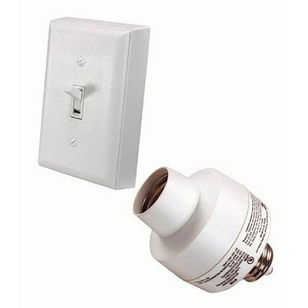 Heath-Zenith Basic Solutions Wireless Switch and Socket in White