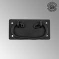 thumbnail image 2 of Renovators Supply Cabinet Pulls 4.4" Black Wrought Iron Drawer Bail Pulls w/Screws, 2 of 7