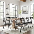 thumbnail image 6 of Crosley Furniture Joanna 9-piece Wood Dining Set in Matte Black/Rustic Brown, 6 of 9