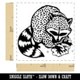 thumbnail image 2 of Raccoon Washing Hands Self-Inking Rubber Stamp Ink Stamper - Pink Ink - Small 1 Inch, 2 of 7