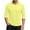 Yellow, variant on Men's 3/4 Sleeve Crew Neck T-Shirt Button Down Tee Henley Shirts Casual Athletic Lightweight Pullover Tops Basic