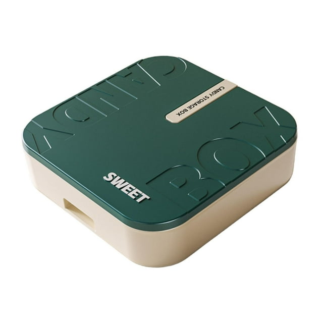 Bandeja de servicio dividida con bandeja de bocadillos de tapa bandeja de bocadillos para nuez de nuez doméstico para la mesa de la oficina de novia 25.5cmx25.5cmx6cm
