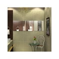 thumbnail image 4 of Clearance! 15*15 cm Silver 6 Pcs Squares Reflective Mirror Surface Creative Decor Art DIY 3D Acrylic Crystal Mirror Wall Sticker Living Room Bedroom Ceiling Mural Decal Home Decoration, 4 of 5