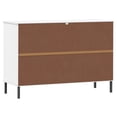 thumbnail image 5 of vidaXL Sideboard with Metal Legs White 113x40x77 cm Solid Wood OSLO, 5 of 5