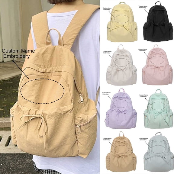 jiaxiM School Backpacks Embroidered Lightweight Summer Stylish School Bag for Ages 6th 7th 10th 12th, Middle Elementary, High School, University, Daily Campus, Picnic