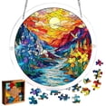 thumbnail image 2 of Outdor Acrylic Puzzles Window Hanging 7.4 Inch Acrylic Puzzles Garden For Mom Birthday Home, 2 of 6