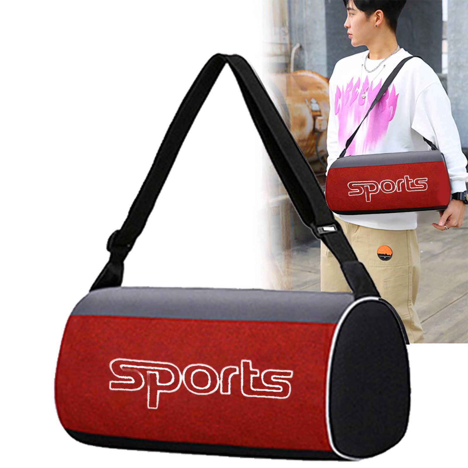 Specollect Clearance 2Pcs Large Gym Bag for Men Women Carry on Duffle Bag for Travel Sports Yoga Fitness Weekend Outdoor Activities
