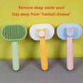 thumbnail image 4 of 1pc Pet Brush Self Cleaning Slickers Comb, Bent Steel Needle Comb For Shedding & Grooming For All Long/ Short Hair Dogs Cats, 4 of 15