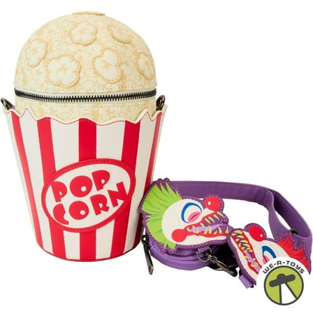 Killer Klowns From Outer Space Popcorn Crossbody Bag Glows Loungefly