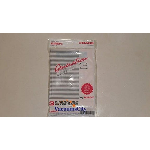 Generation 3 Compatible with Kirby Vacuum Cleaner Replacement Bags (3 Pack)
