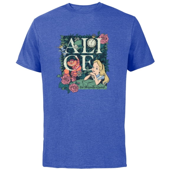 Disney Alice in Wonderland Modern Storybook - Short Sleeve Cotton T-Shirt for Adults - Customized-Royal Heather