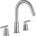 thumbnail image 5 of Anzzi L-AZ190BN 10.43 x 12.32 x 7.87 in. Roman Widespread 2-Handle Bathroom Faucet, Brushed Nickel, 5 of 5