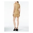 thumbnail image 2 of Kensie Womens Faux Suede Shift Dress, Beige, X-Large, 2 of 2