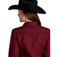 thumbnail image 2 of Roper Western Shirt Womens L/S Snap Dot L Wine 01-050-0086-1066 WI, 2 of 2