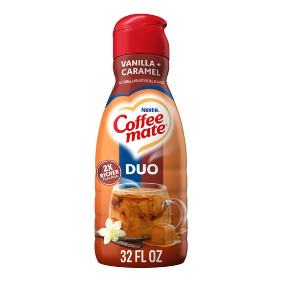 Coffee mate Vanilla Caramel Gluten Free Liquid Non-Dairy Coffee Creamer, 32 fl oz