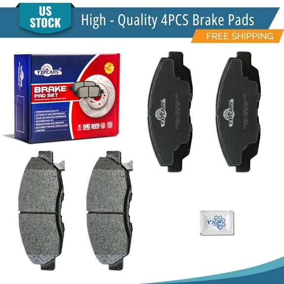 YXPCARS 4PCS Brake Pads(D465A), Front Ceramic Pads for Honda Civic Accord Acura EL