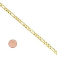 thumbnail image 3 of 5.5mm 14k Yellow Gold Plated Flat Figaro Choker Chain Necklace, 18 inches, 3 of 7