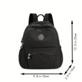 thumbnail image 5 of Simple Large Capacity Backpack, Nylon Durable Lightweight School Backpack, Waterproof Travel Commuter Bag, 5 of 5