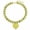 B, variant on VNOX Stainless Steel Gold Tone Yellow Resin Beaded Heart Pendant Necklace for Birthday Gift