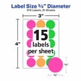 thumbnail image 6 of Avery Round Color Coding Labels (Pack of 8), 6 of 6