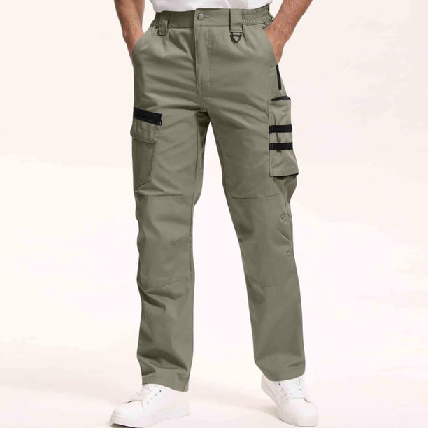 Ceisia Men's Waterproof Tactical Cargo Pants with Multi-Pocket & Partial Elastic Waist Gifts