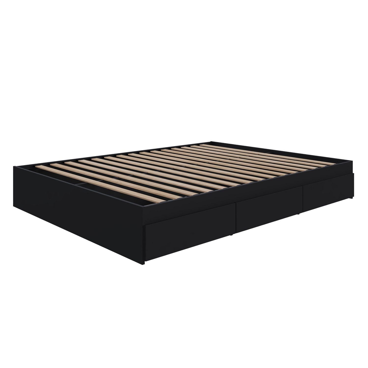 Nexera Corbo 3 Drawer Storage Bed, Black