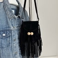 thumbnail image 2 of gcong Elegant Fringe Beaded Square Messenger Bag Versatile Crossbody Shoulder Handbag for Women Daily Use, 2 of 7