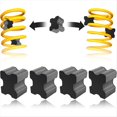 thumbnail image 2 of 4 Espaciadores de Resorte Helicoidal de Goma, Kit de Refuerzo de Resorte Helicoidal Delantero de Alta Resistencia para Elevación de Resorte Helicoidal de 1 A 1,5 Pulgadas., 2 of 5