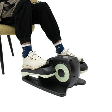 Ellipse Leg Exercise While Sitting for Seniors Seated Pedal Exerciser Under Desk Elliptical Machine, Quiet & Compact Mini Elliptical Leg Exerciser Machine with Remote Control