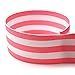 thumbnail image 2 of Usa | American Made 3/8"" Pink & White Taffy Striped Grosgrain Ribbon - 100 Yards - (Multiple Widths & Yardages Available), 2 of 2