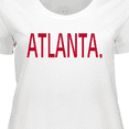thumbnail image 4 of Inktastic Atlanta in Red Text Women's Plus Size T-Shirt, 4 of 5
