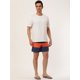 thumbnail image 4 of Lars Amadeus Pantalones cortos de plade verano pahombre con forro de malde bloque de colorrayas NaranAzul Marino 36, 4 of 6