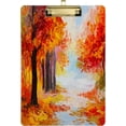 thumbnail image 1 of FMSHPON Autumn Forest Oil Painting Artwork Clipboard Hardboard Wood Nursing Clip Board and Pull for Standard A4 Letter 13x9 inches, 1 of 8