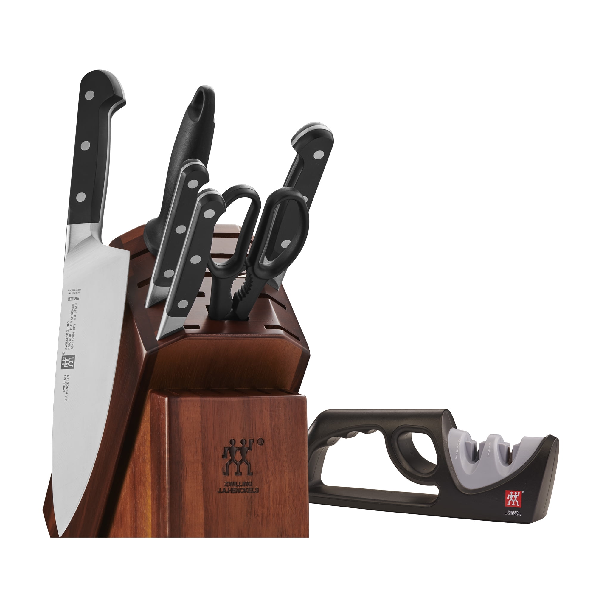knife block set with scissors