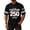 Black, variant on V Neck Casual Sports T Shirt with Independence Day Print United States of America 250th Anniversary 1776 2026 Jersey Style Top Pink G S