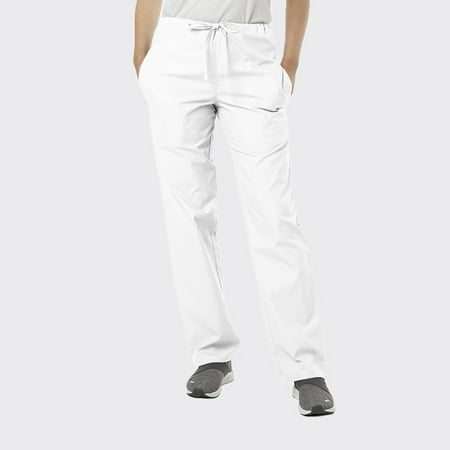 

SPECTRUM UNIFORMS Unisex Scrub Pant Ultrasoft Classic Scrub Pants Drawstring Waist Pant Ideal for Medical Professionals Pant White