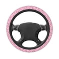 thumbnail image 3 of Haiem Cute Flamingo Print Steering Wheel Cover 15 Inches for Women Men, Neoprene Anti-Slip Cute Car Steering Wheel Grip Wrap Car Accessories Protective Case Cover for Vehicle Truck SUV, 3 of 8