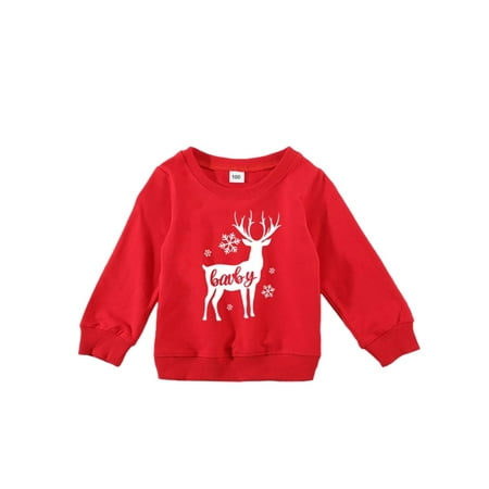 

LisenraIn Family Matching Christmas Sweatshirt Reindeer Pullover Sweater