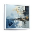 thumbnail image 2 of Designart "The Abstract Painting Of Grey And Blue Lakes" Landscape Lake River Floater Framed Wall Art Prints, 2 of 5