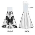 thumbnail image 4 of 2 Bathroom Towels Kitchen Towels 18.2x14In Velcro Hand Wipes Dish Cloths & Dish Towels Washroom Towels Face Towel Hand Wipes Black Beautiful Butterfly, 4 of 7