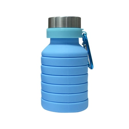 

absuyy Folding Water Bottle in Clearance- Outdoor Large-Capacity Silicone Folding Portable Sports Water Bottle