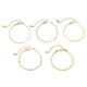 thumbnail image 1 of 5 pulseras de oro para mujer jinwen cadena pequeña minimalista pulseras apilables de moda, 1 of 8