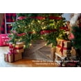 thumbnail image 2 of BARNWOODUSA Christmas Tree Collar or Box Made of Reclaimed Wood â€“ Rustic Tree Skirt Replacement Blocks, Hook-&-Loop Strip Panels, 37x27 in., Gray, 2 of 8
